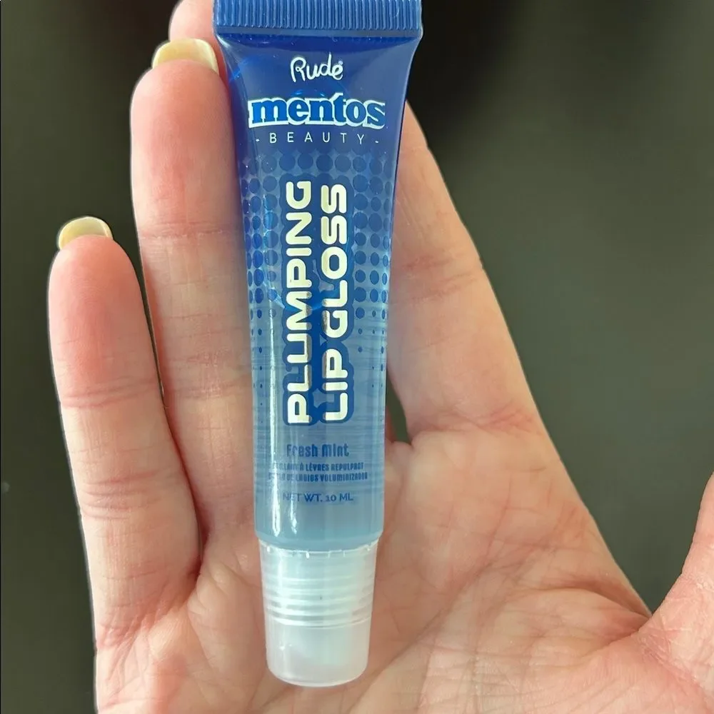 Rude Cosmetics x Mentos Beauty Plumping Lip Gloss - Clean Mint NIB